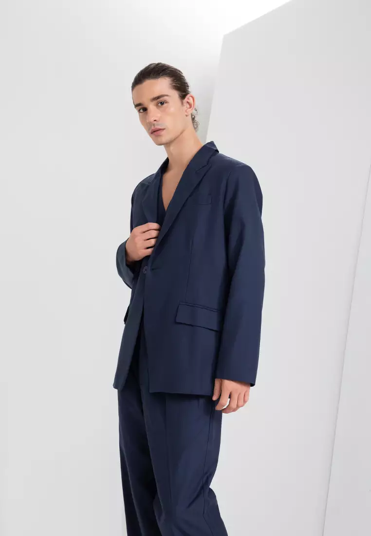 Buy Zalora Studios Single Button Blazer 2024 Online ZALORA Singapore