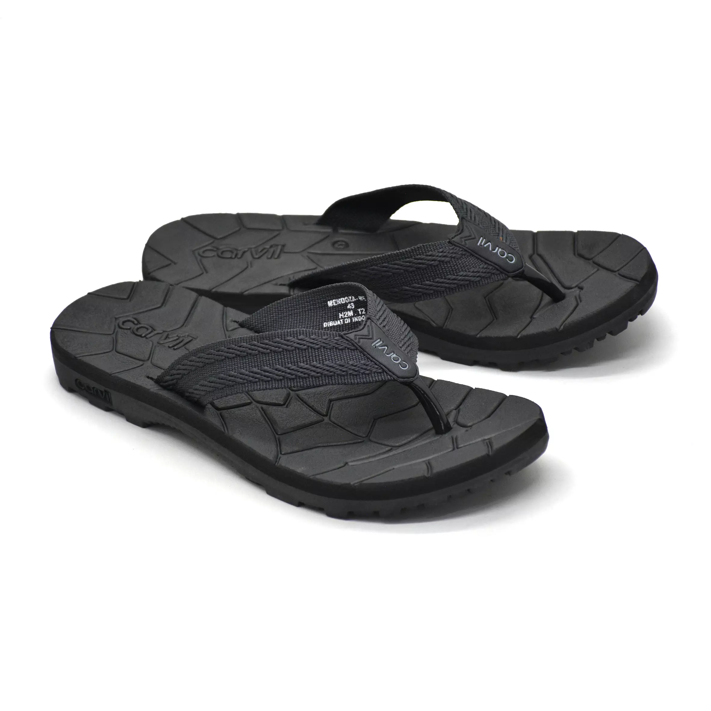 Carvil Sandal Pria Mendoza-Me Dark Grey