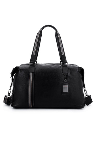 Lara black Zipper Shoulder Bag With A Cross Body Strap - Black 907C6AC318D0F7GS_1