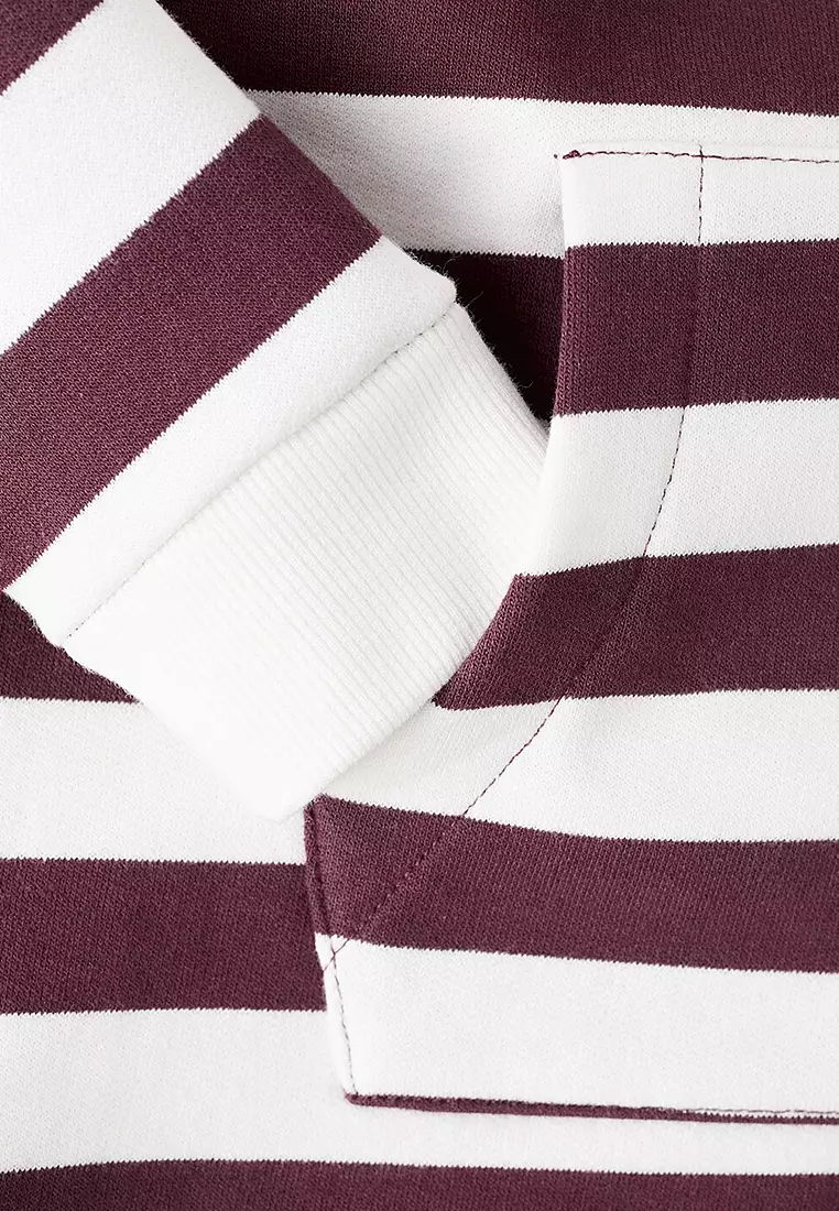 Striped Hooded Sweatshirt