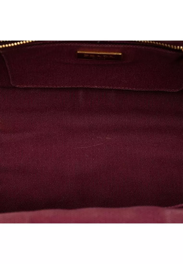 Pre-Loved Prada Small Canvas Canapa Bijoux Satchel