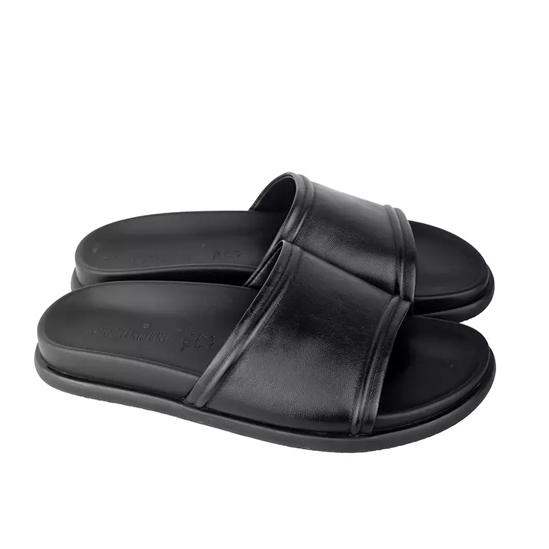 Sandal Kulit Pria Gino Mariani Fito Black