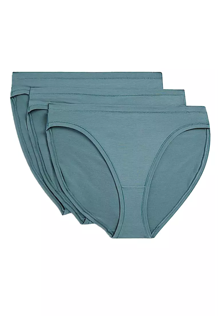 3pk Flexifit™ Modal High Leg Knickers