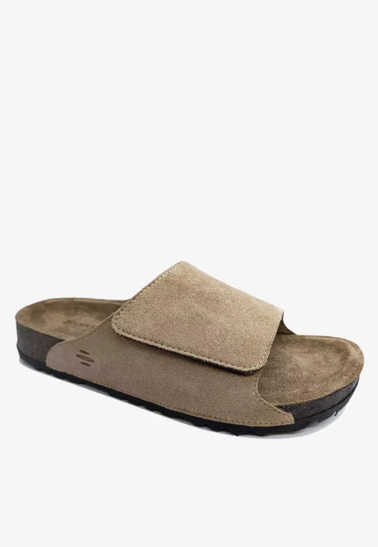 Dr. Cardin Men Cove Core Suede Comfort Sandals with Adjustable Strap D-SLB-8212