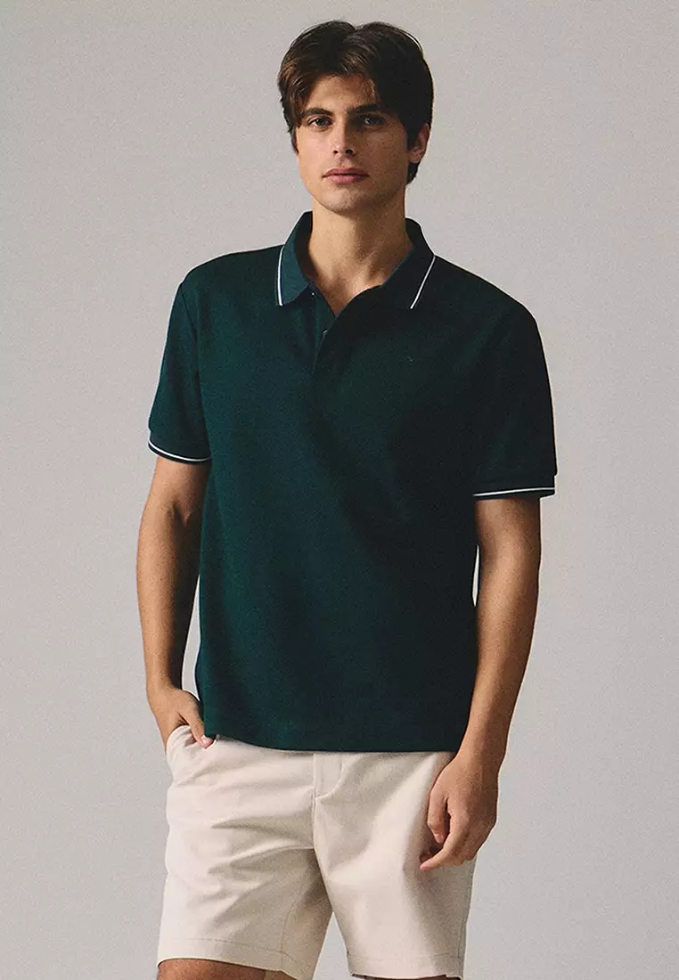 Premium Regular Fit Polo Shirt With Contrast Tipping