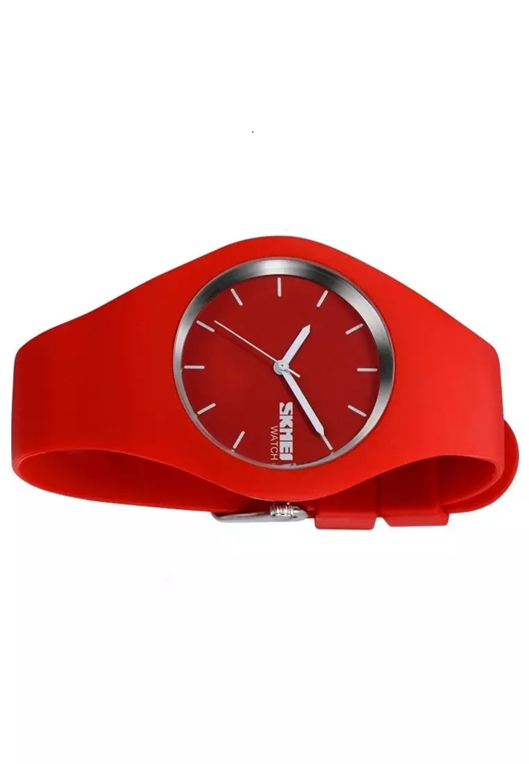 Jam Tangan Kasual Analog Wanita Waterproof Strap Tali Material Silicone SS11 ORIGINAL