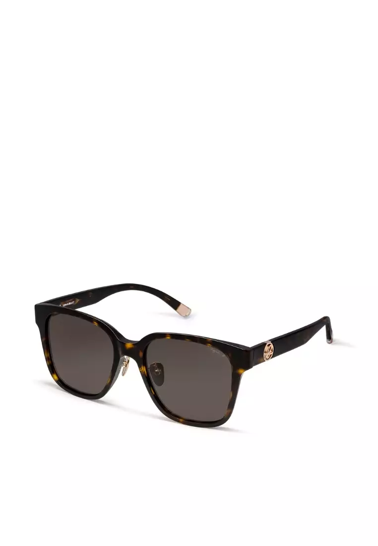 black and white Romy striped sunglasses