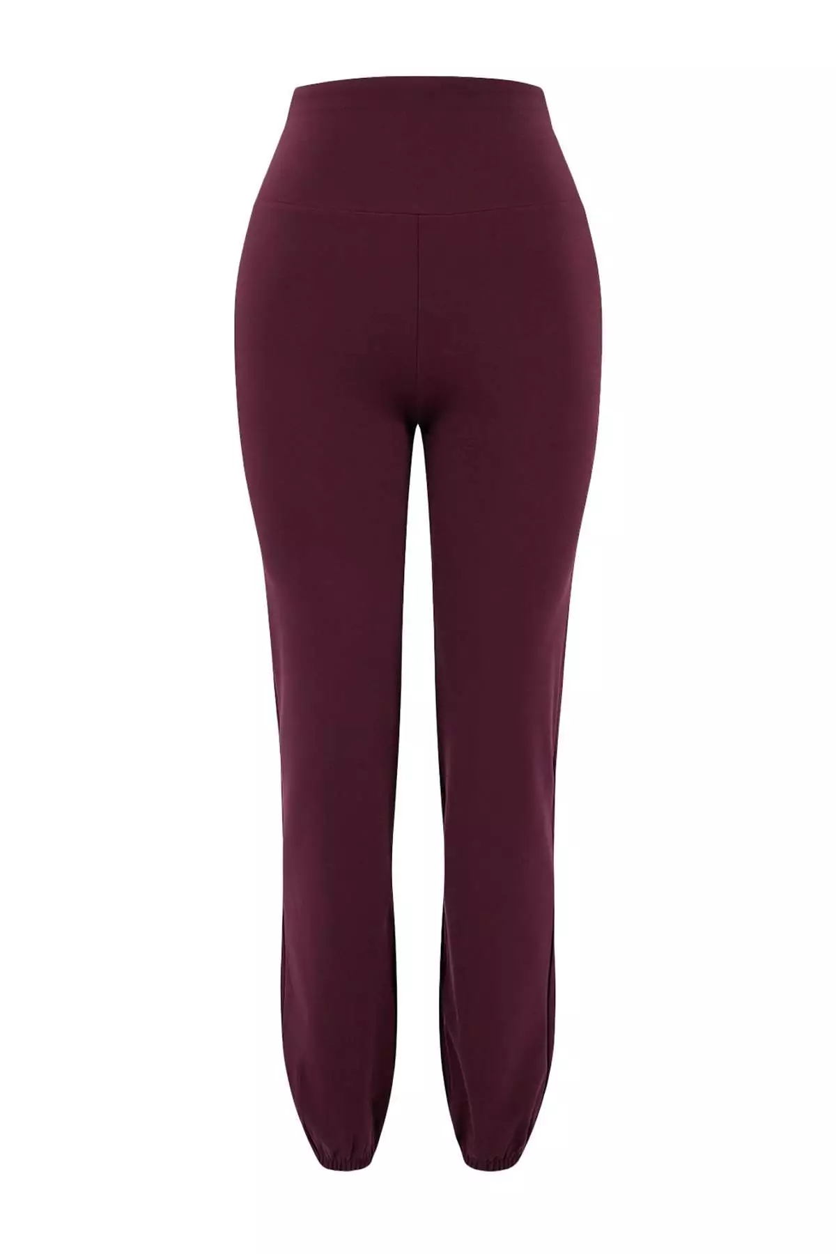 Plum Brushed Soft Fabric Reflector Printed Sports Knitted Matchable Sweatpants Thmss25Ea4