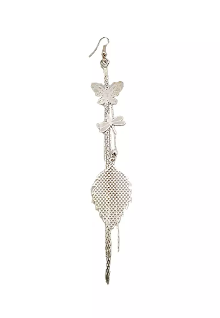 Moth Charming Earring Silver