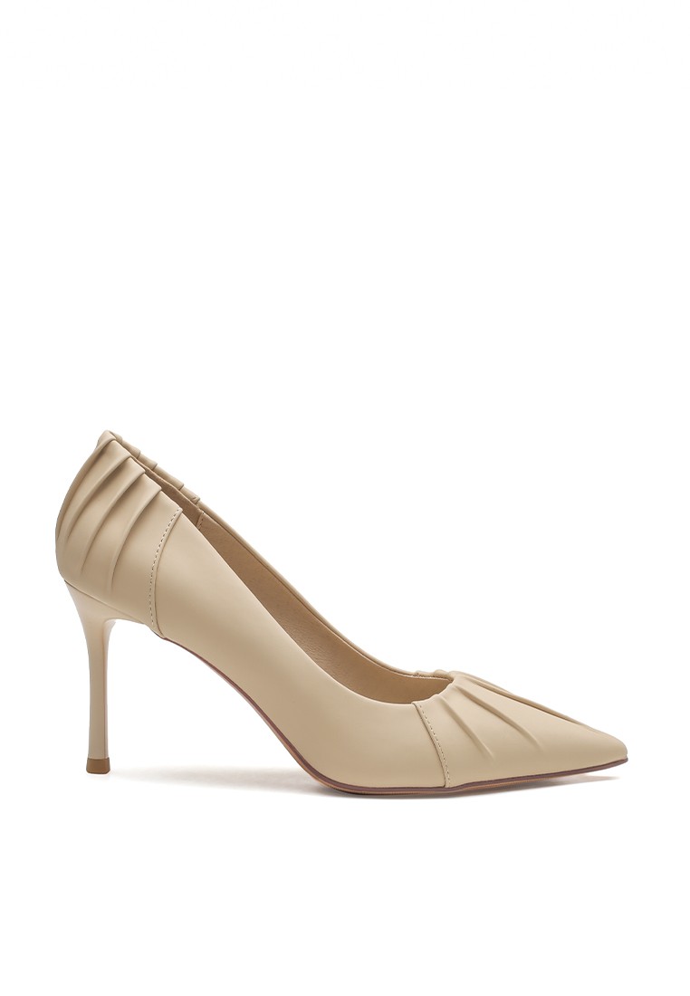8CM Elegant Faux Leather High Heels Shoes IF85512