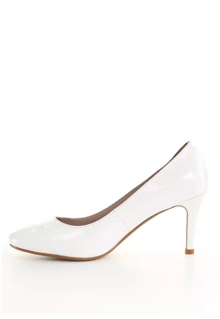 White court shoes new arrivals round toe