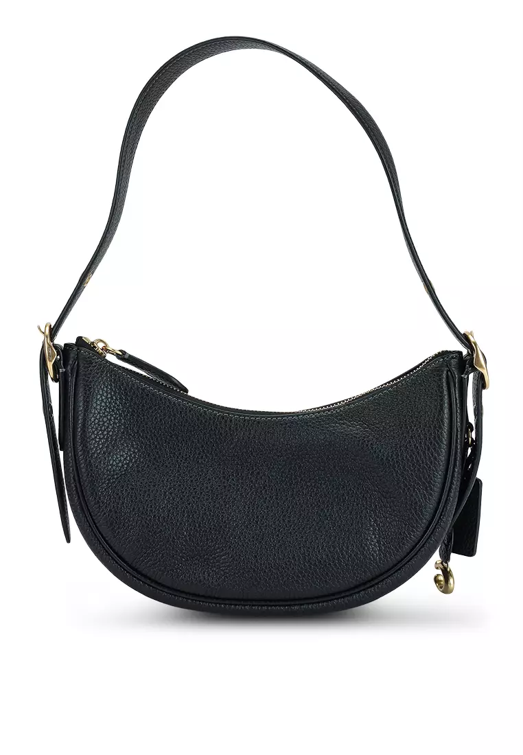 Coach Mira Leather Crescent Shoulder Bag - Chalk