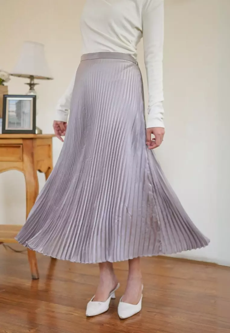 Emily Skirt - Taupe Midi