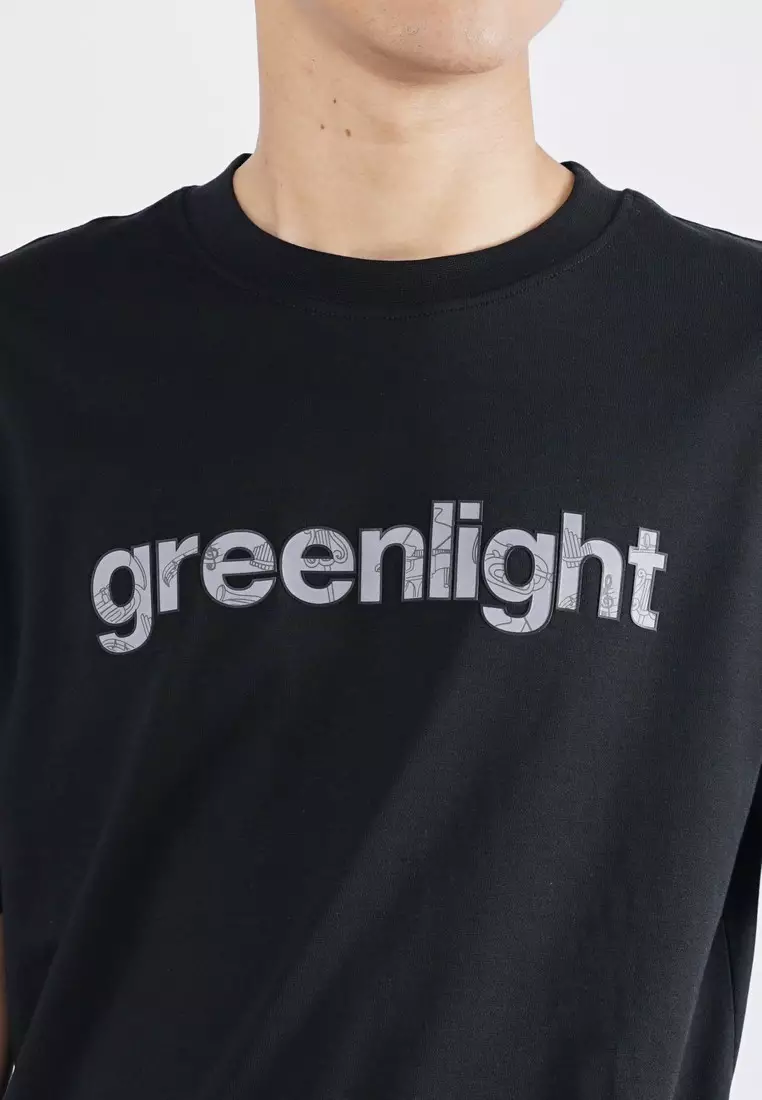Greenlight Men's T-Shirt Short Sleeve Regular Fit Cotton Musical C091025