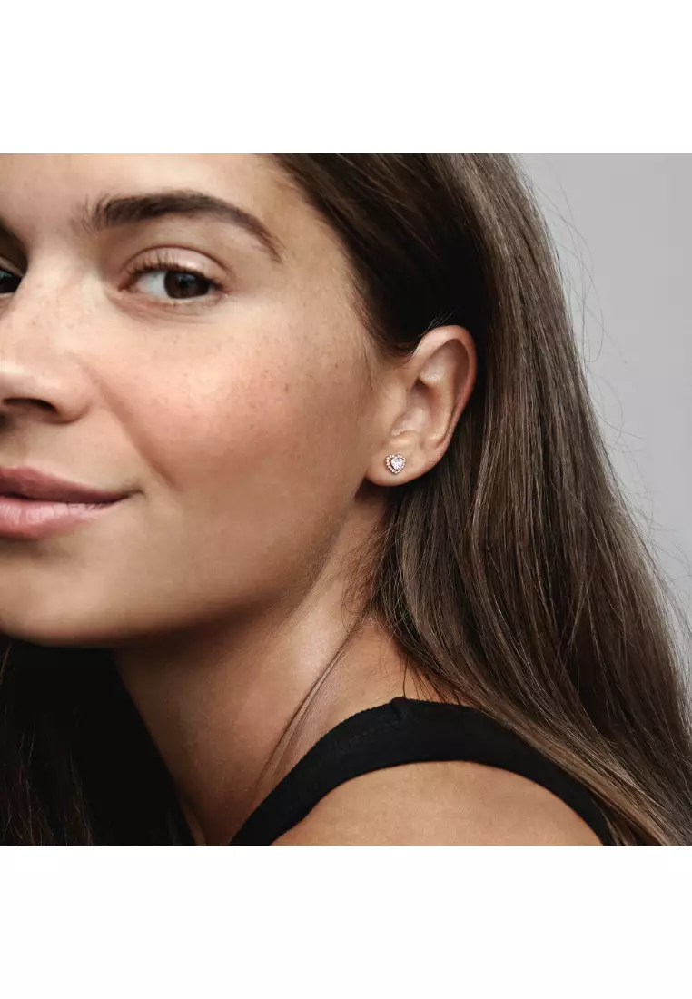 Buy Pandora Sparkling Elevated Heart Stud Earrings 2025 Online