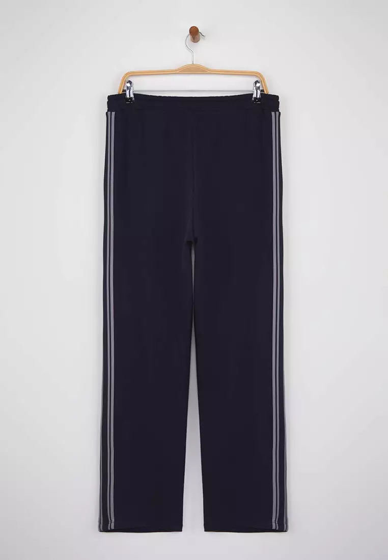 Straight Cut Striped Sweatpants