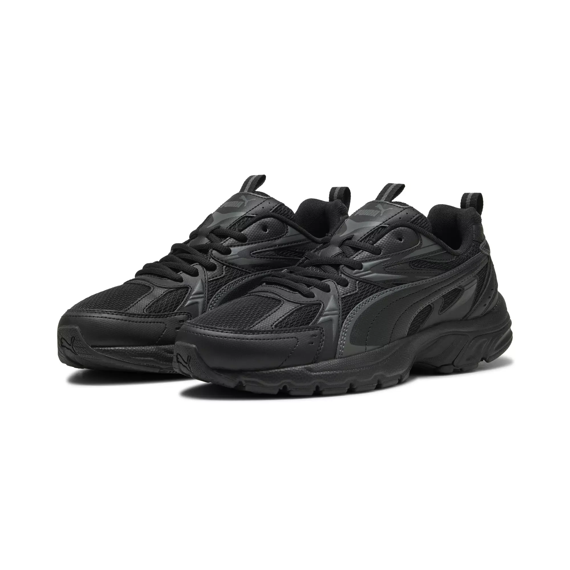 PUMA Milenio Tech Sneakers Unisex Black-Shadow Gray