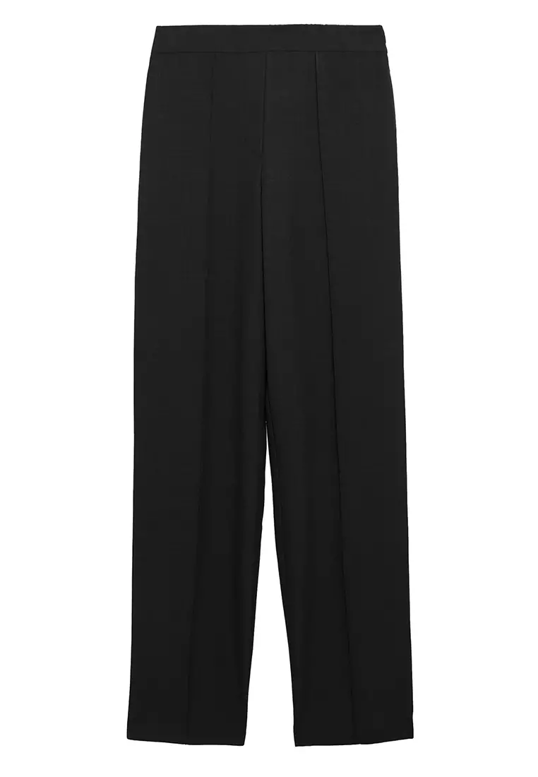 Jual Marks & Spencer Marl Straight Leg Trousers Original 2024 | ZALORA ...