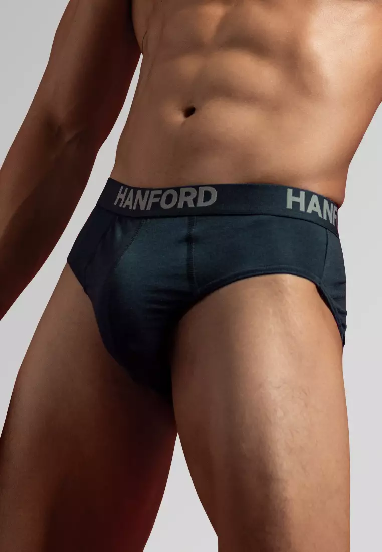 Regular Cotton Men's Briefs Logan - Assorted Basic Colors (3in1 Pack) S-4X Big Plus Size