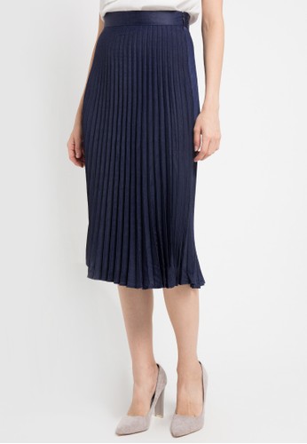 Jual VALINO VALINO LADIES PLEATED MIDI SKIRT Original 