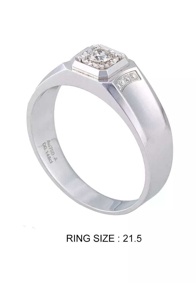 White gold diamond rings on sale cheap