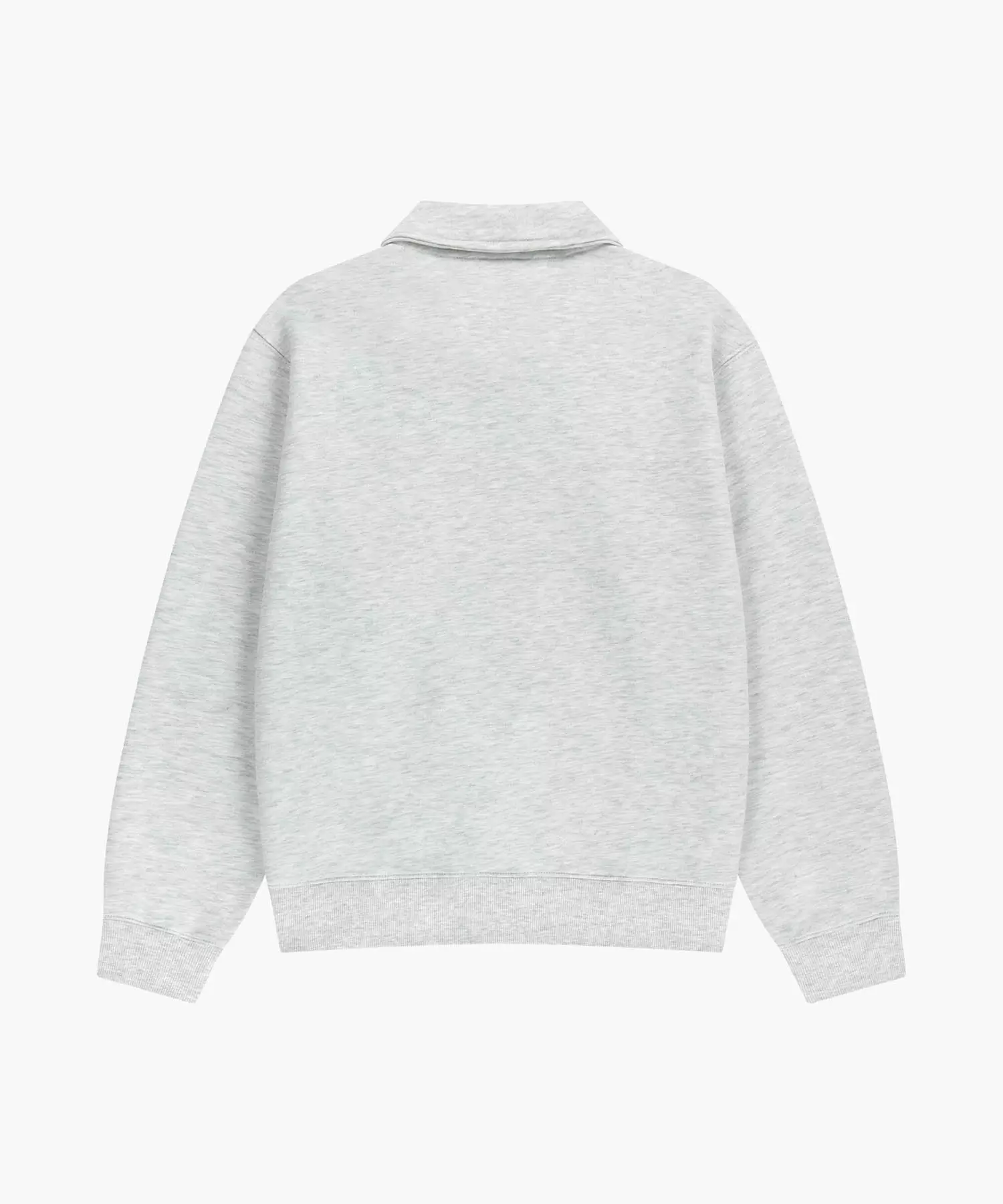 SMALL CLASSIC LOGO HALF ZIPUP SWEATSHIRT light heather gray