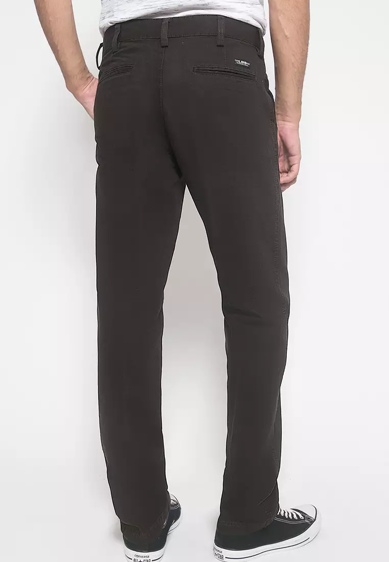 LGS - Celana Panjang Chinos Pria Warna Coklat CCT.500.027.003.C