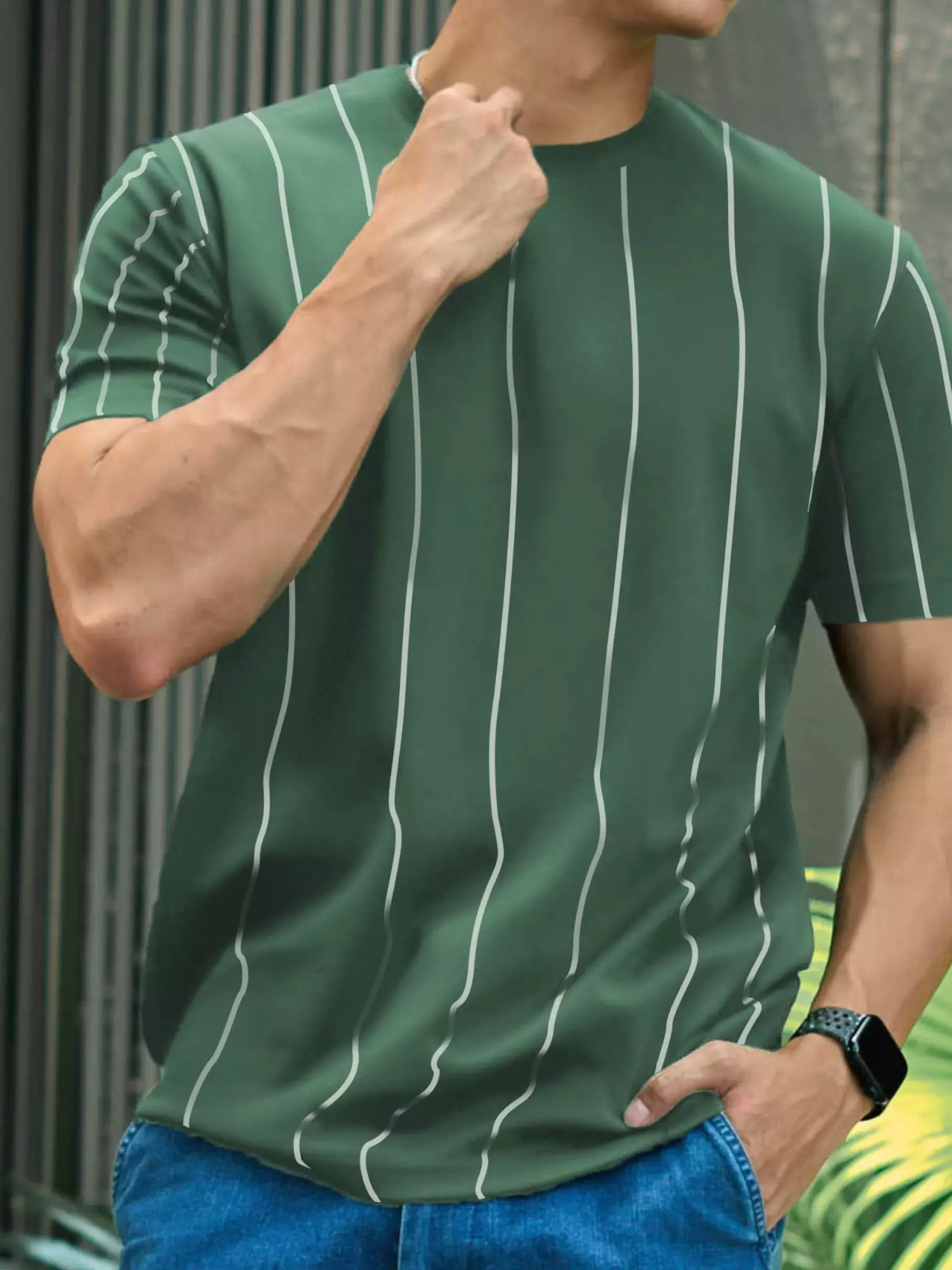 Kale Uranus Green / Cotton Cloudy / Kaos Boxy Fit / Kaos Korea / Atasan Kaos Pria / Kaos Basic Pria