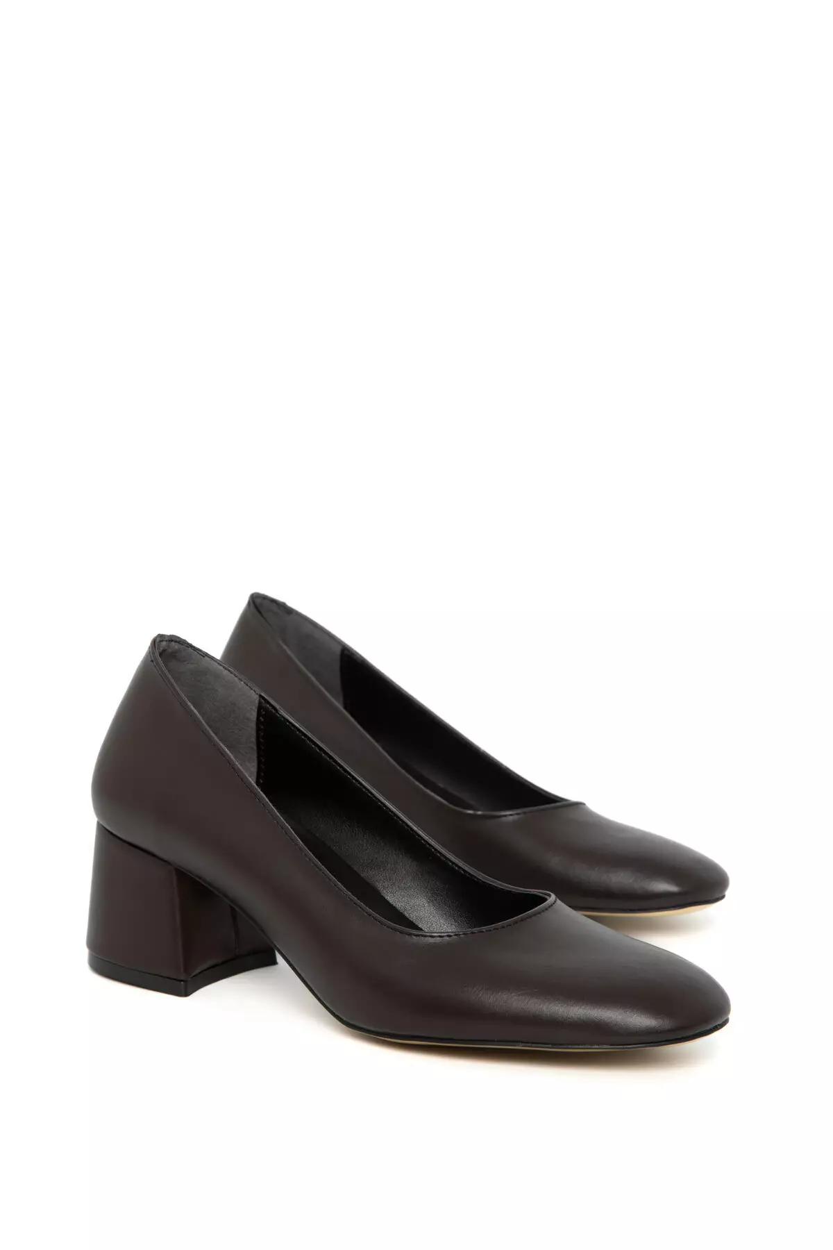 Brown Women'S Classic Heeled Shoes 20808