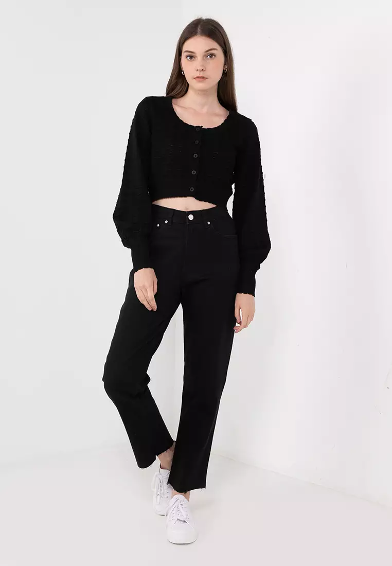 Sugar High Rise Straight Fit Jeans