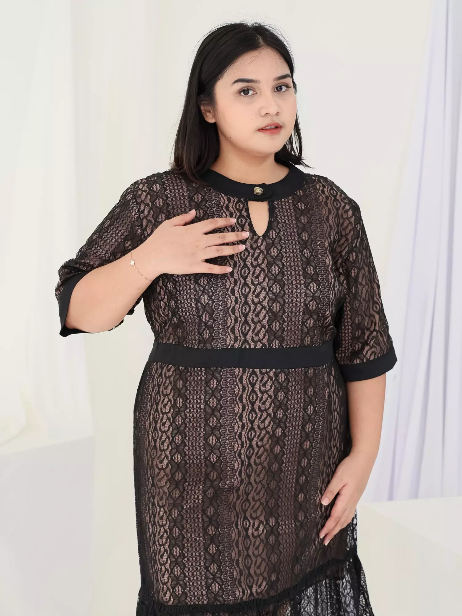 Plus Size Party Dress Monalisa Black