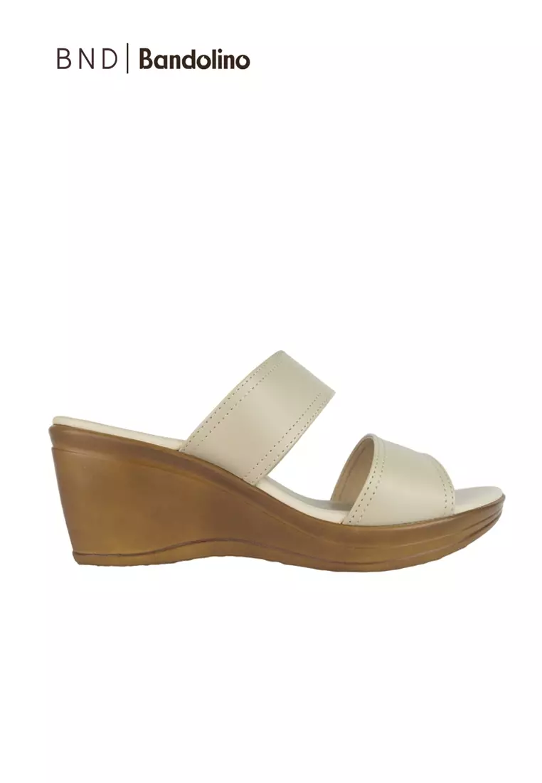 Discount on BND  shoes - SKU: BND - Bandolino Stella Wedges 52520 Bone