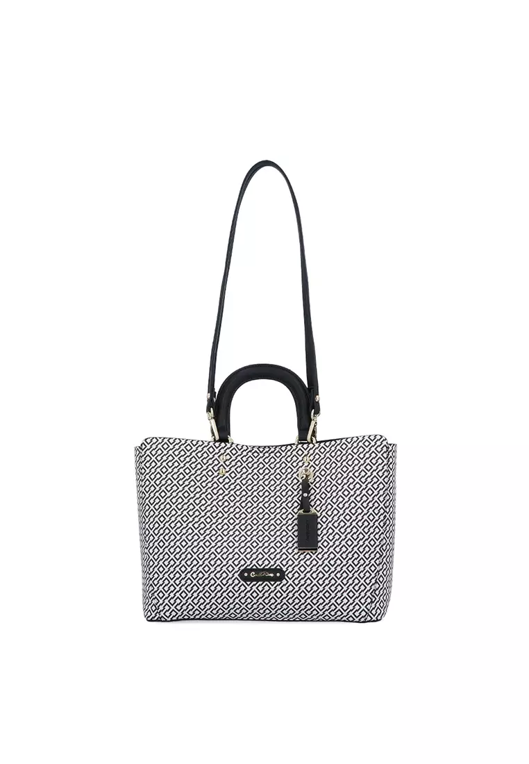 Black Ever Chic 2-in-1 Top Handle Tote