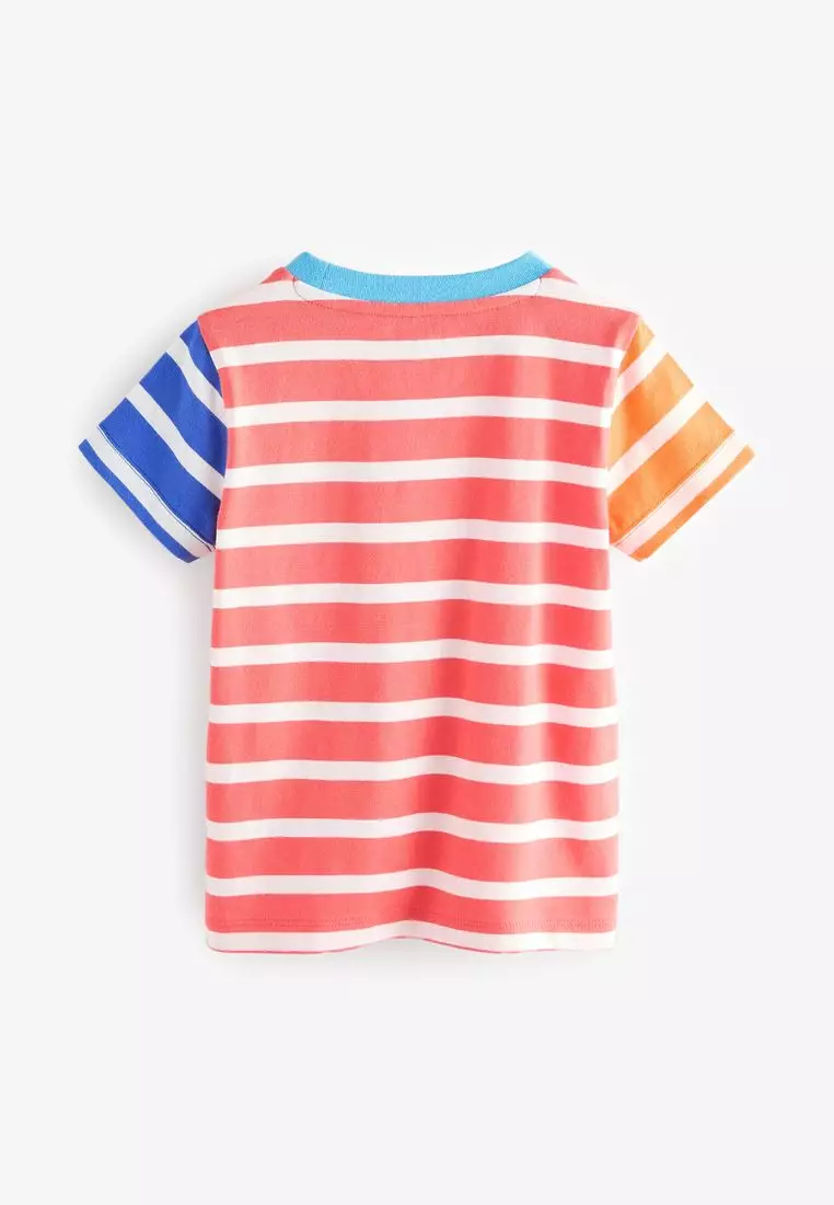 100% Cotton Short Sleeve Stripe T-Shirt