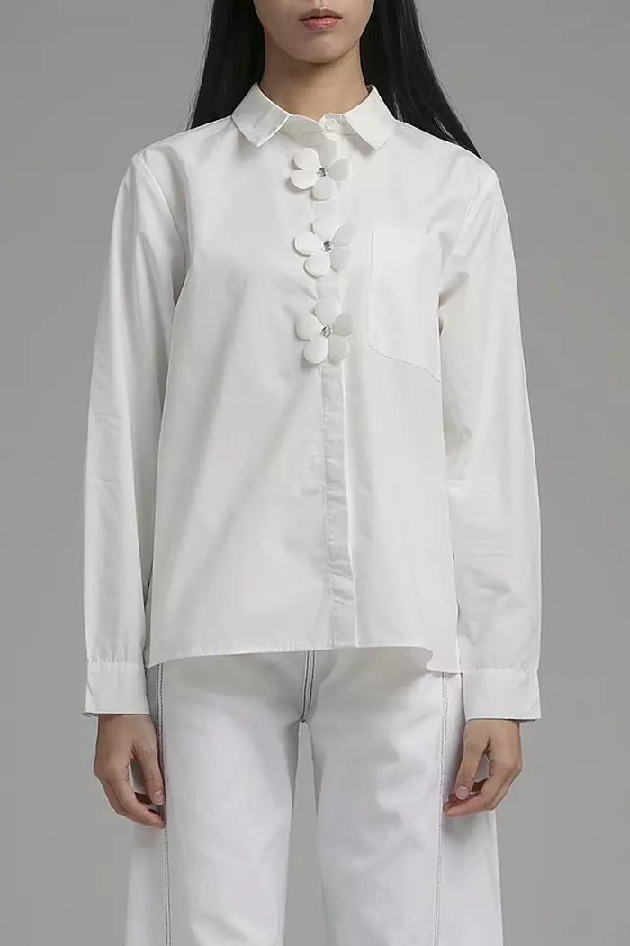 COTTONINK Studio - Atasan Kemeja Wanita Off-white Anselma #StudioSpring2025