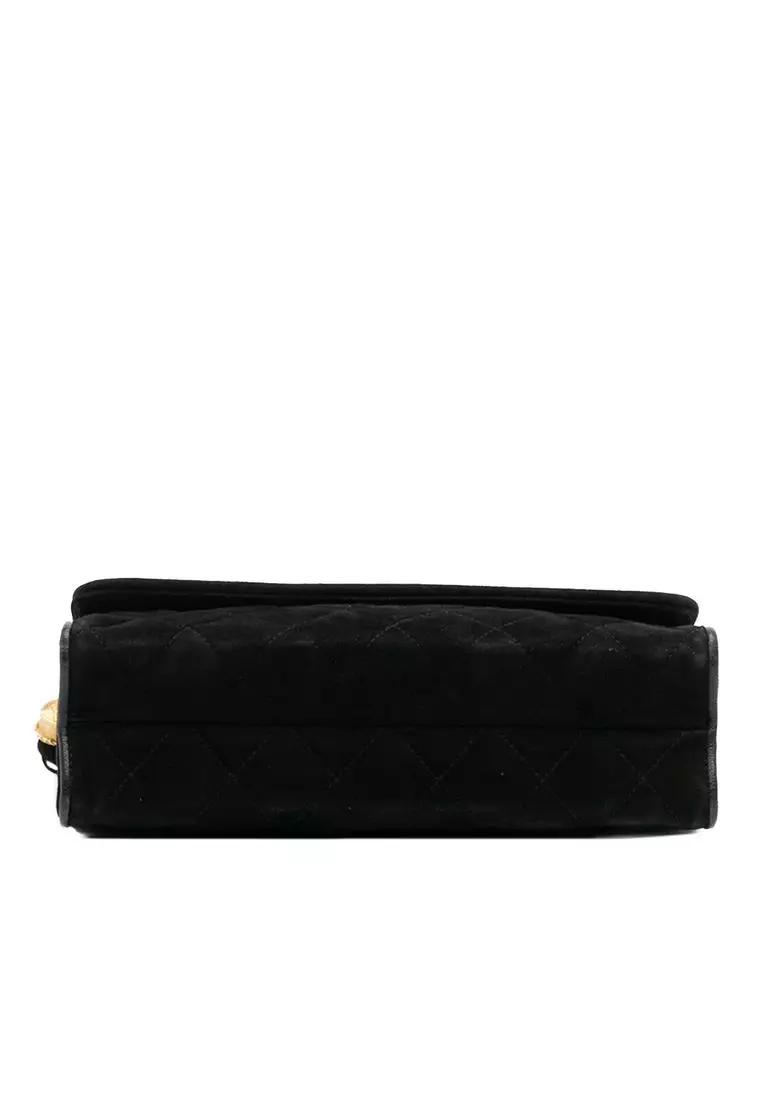 Pre-Loved Chanel Quilted Suede Tassel Flap