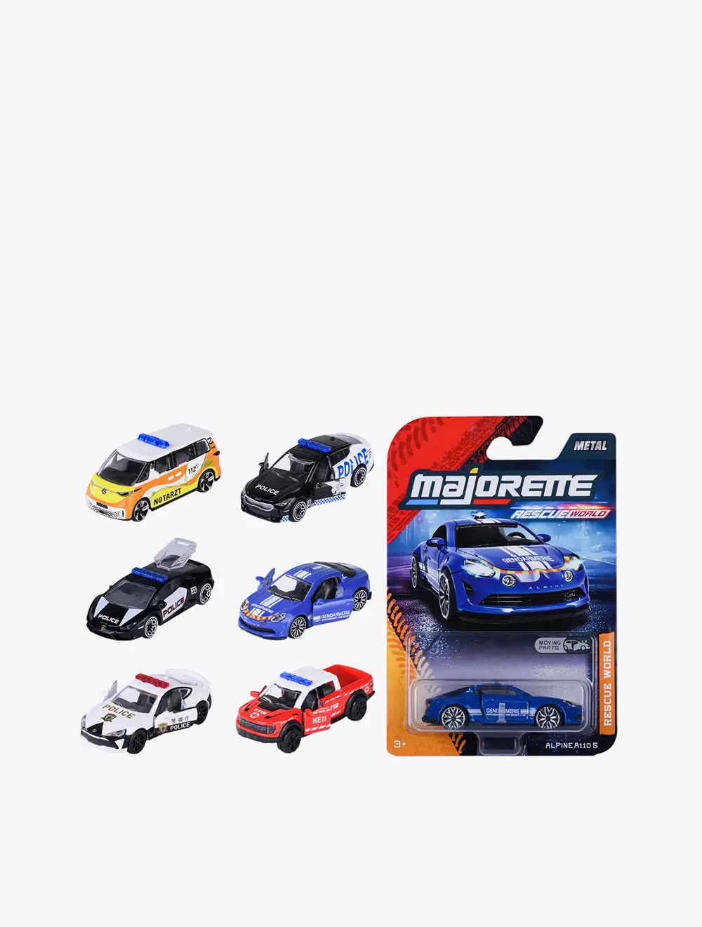 Majorette Premium Ford F-150 Raptor 1:64 – Orange, Feux Transparents, Suspension, Carte Incluse
