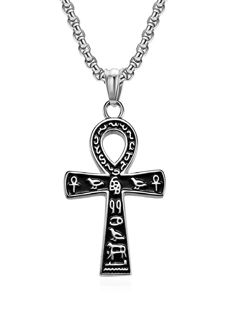 Buy LYCKA JSC3022 LYCKA S316 Stainless Steel Ancient Egyptian Ankh