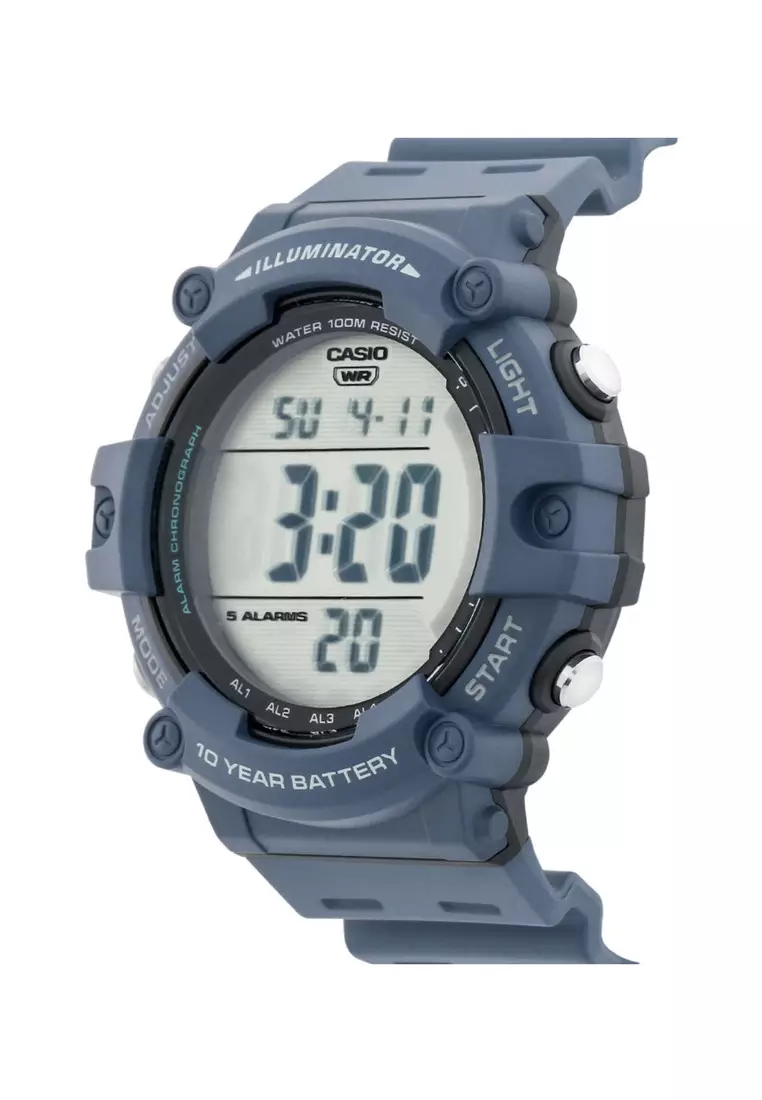 AE-1500WH-2AV Sport Men's Digital Watch with Blue Resin Band