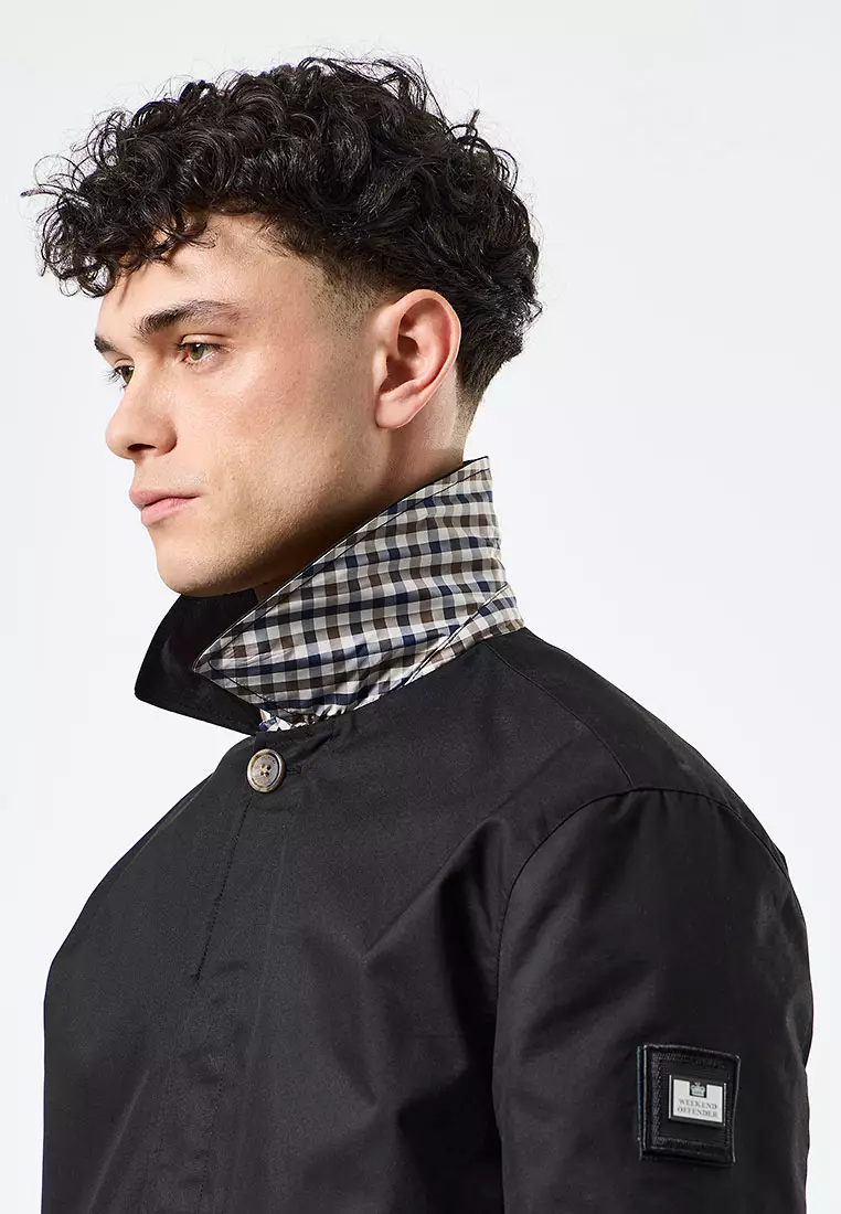 MENS BLACK WHITEHOUSE MAC WITH CHECK DETAILS