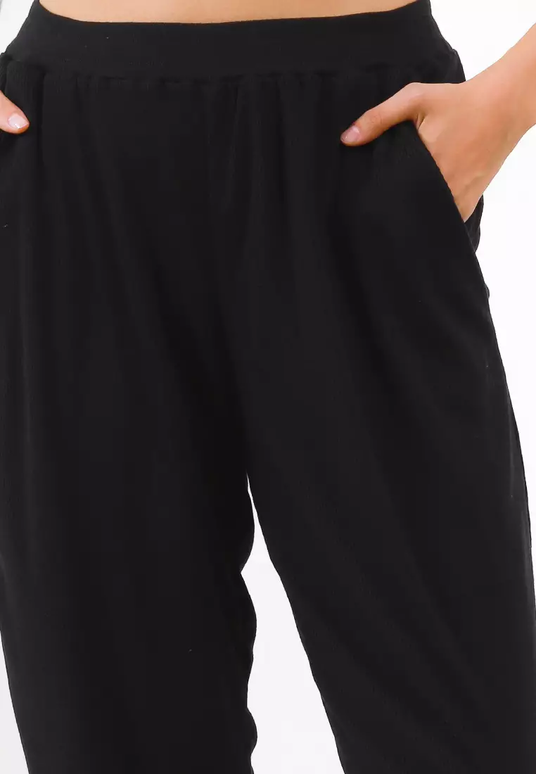 Rib Knit Jogger Pants