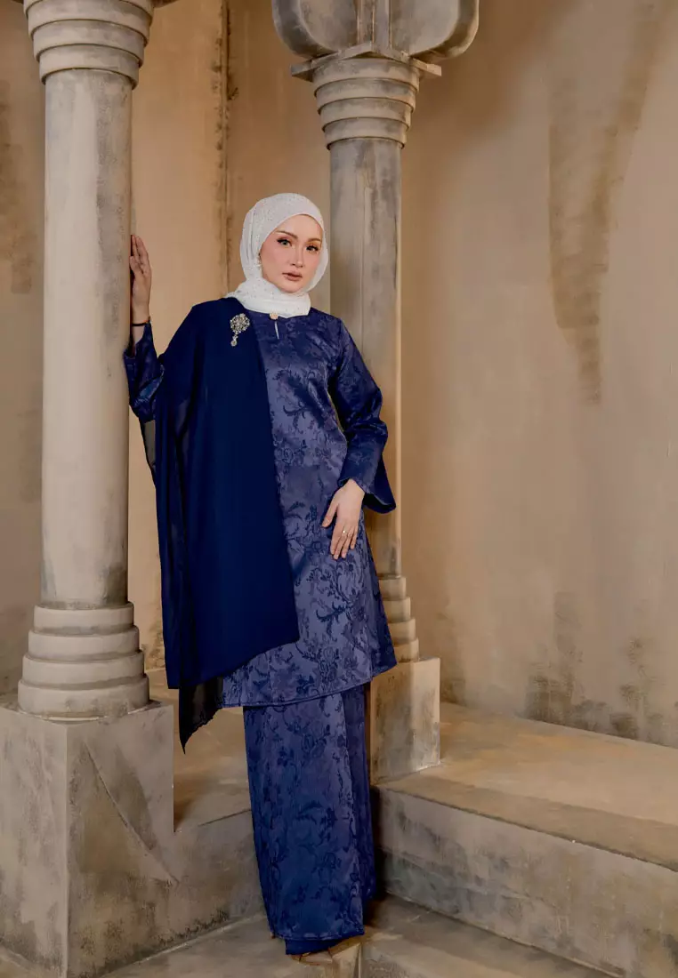 Majestic 2.0 Classic Cotton Jacquard Baju Kurung Pahang Lipat Depan