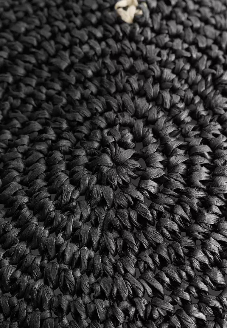 Woven Straw Bucket Hat