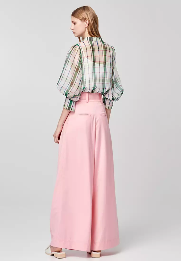 High-Waist Flowing Trousers