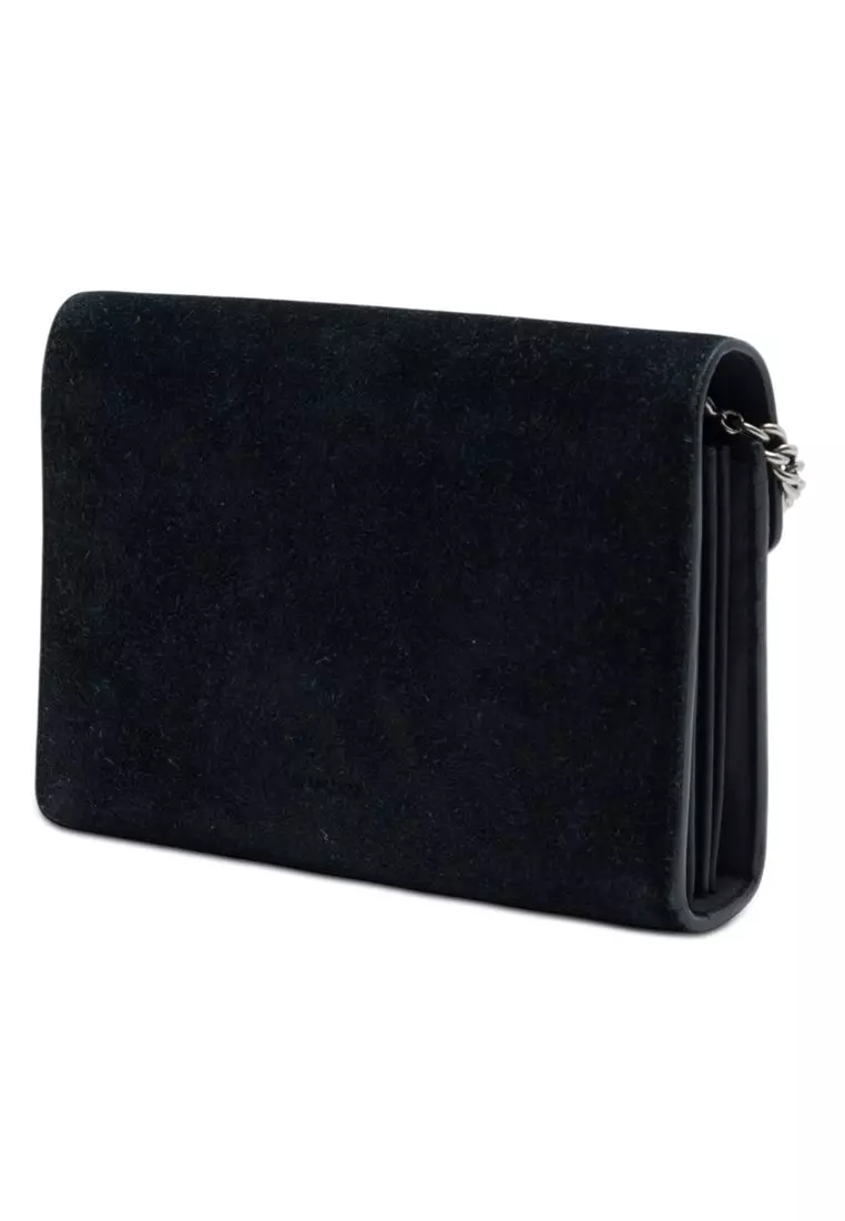 Pre-Loved Gucci Suede Dionysus Wallet On Chain