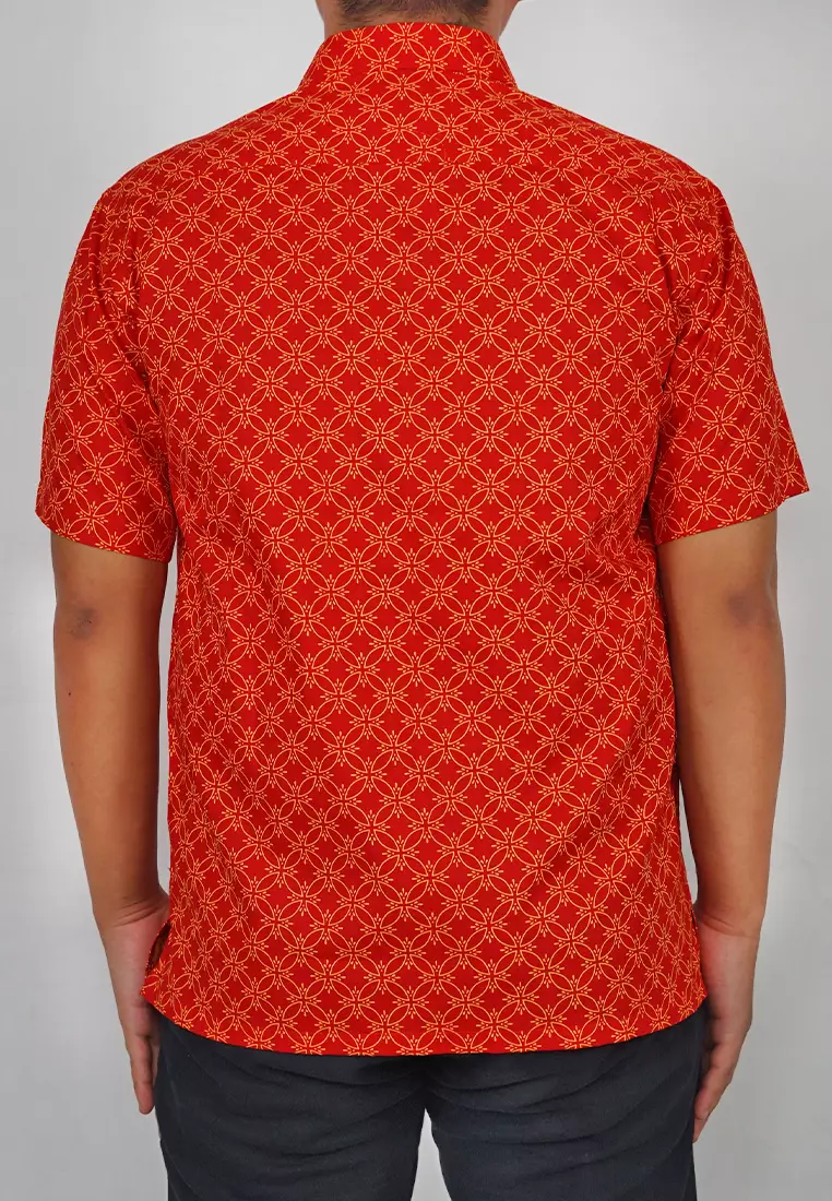 Crocodile PICO | Shirt Kemeja Pria Premium Branded | Relax Fit | Katun art 2053 Red