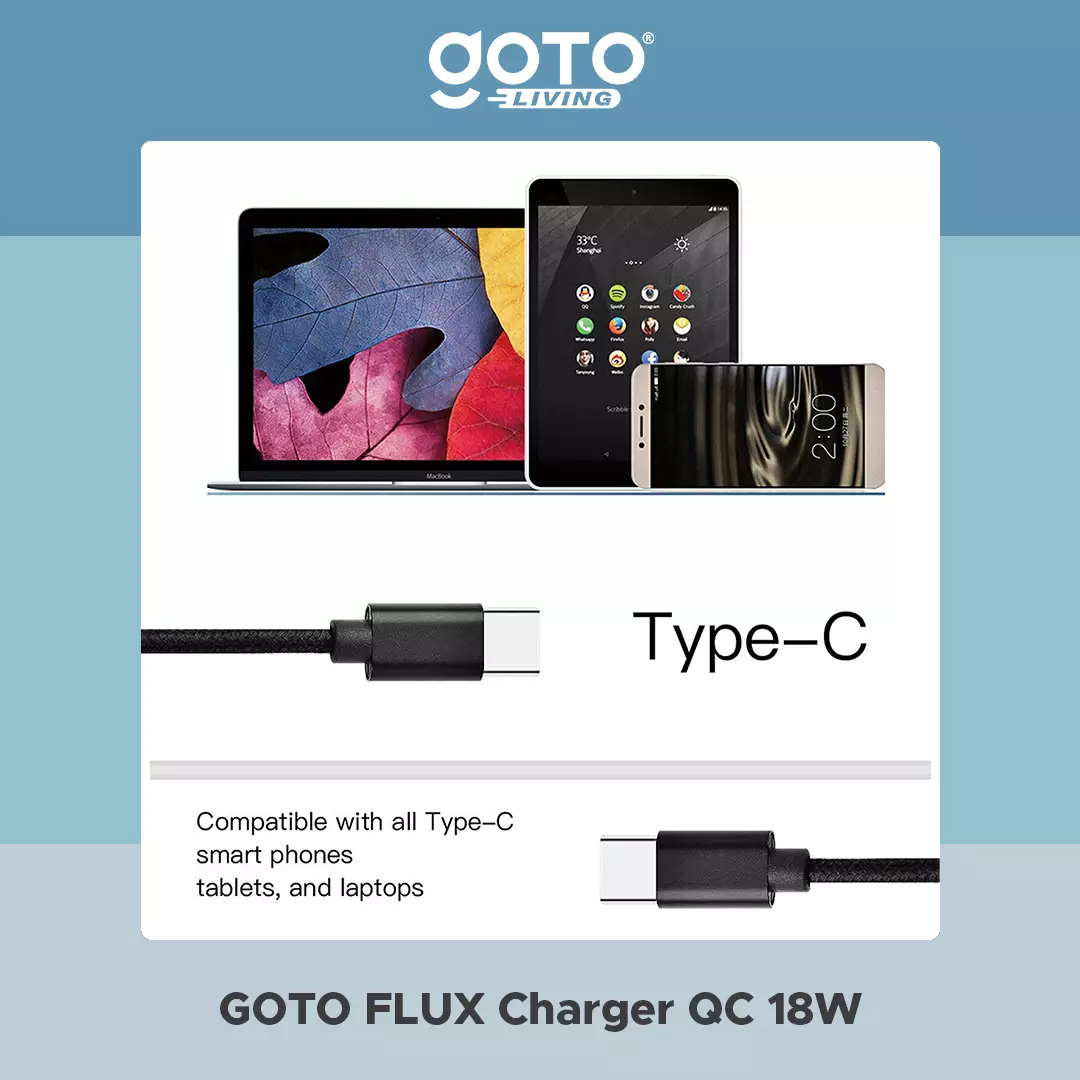 Jual Goto Living Goto Flux Charger Adaptor Fast Charging Casan Hp