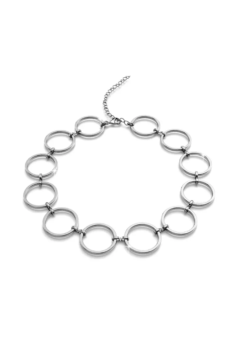 Open Circle Choker Necklace