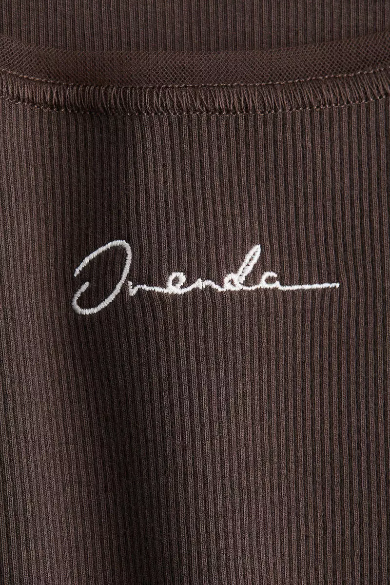 Mesh-trimmed vest top