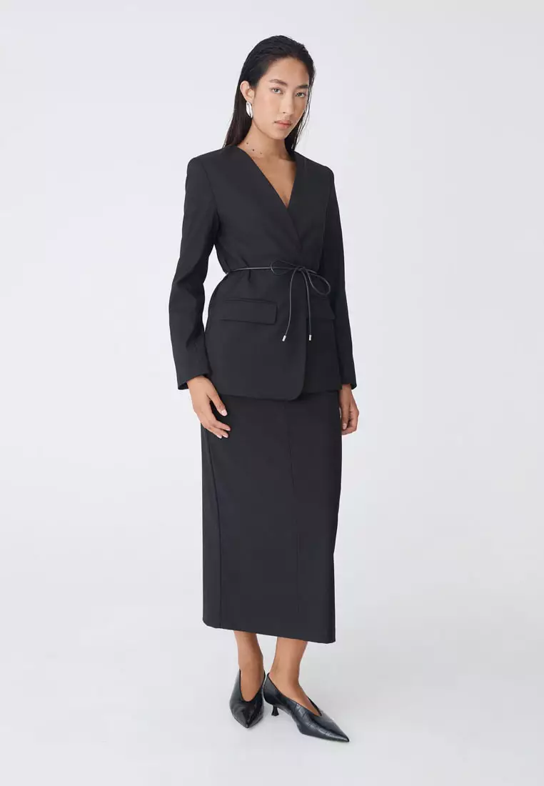Aaria Collarless Blazer